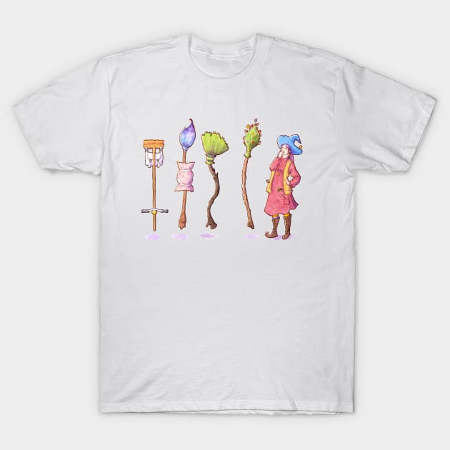 Broom-shopping T-Shirt by Griffindiary